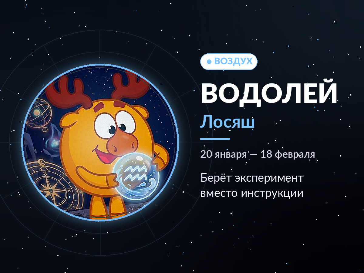 Водолей — Лосяш: берёт эксперимент вместо инструкции