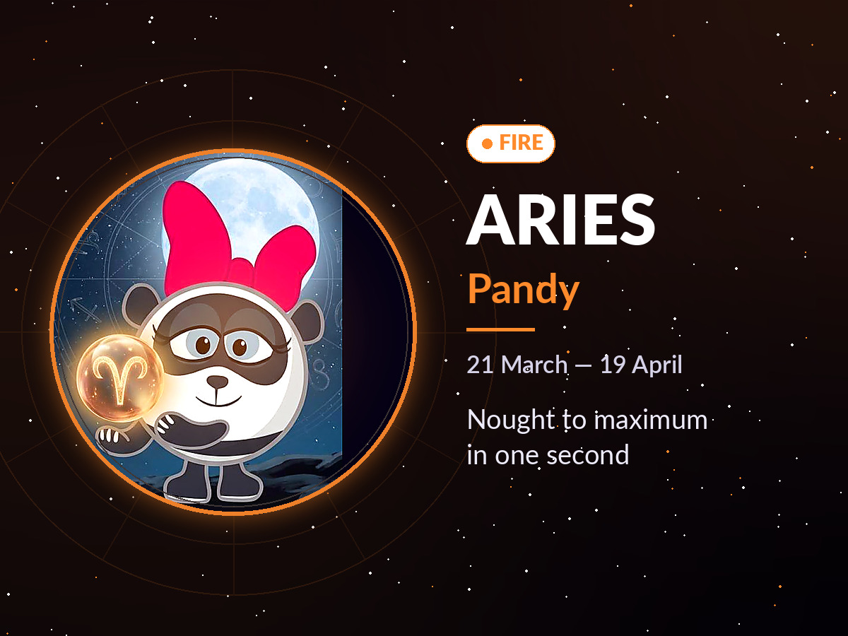 Aries is Pandy: nought to maximum in one second