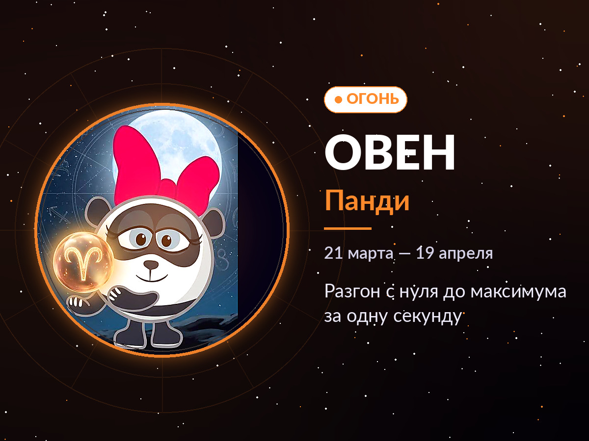 Овен — Панди: разгон с нуля до максимума за одну секунду
