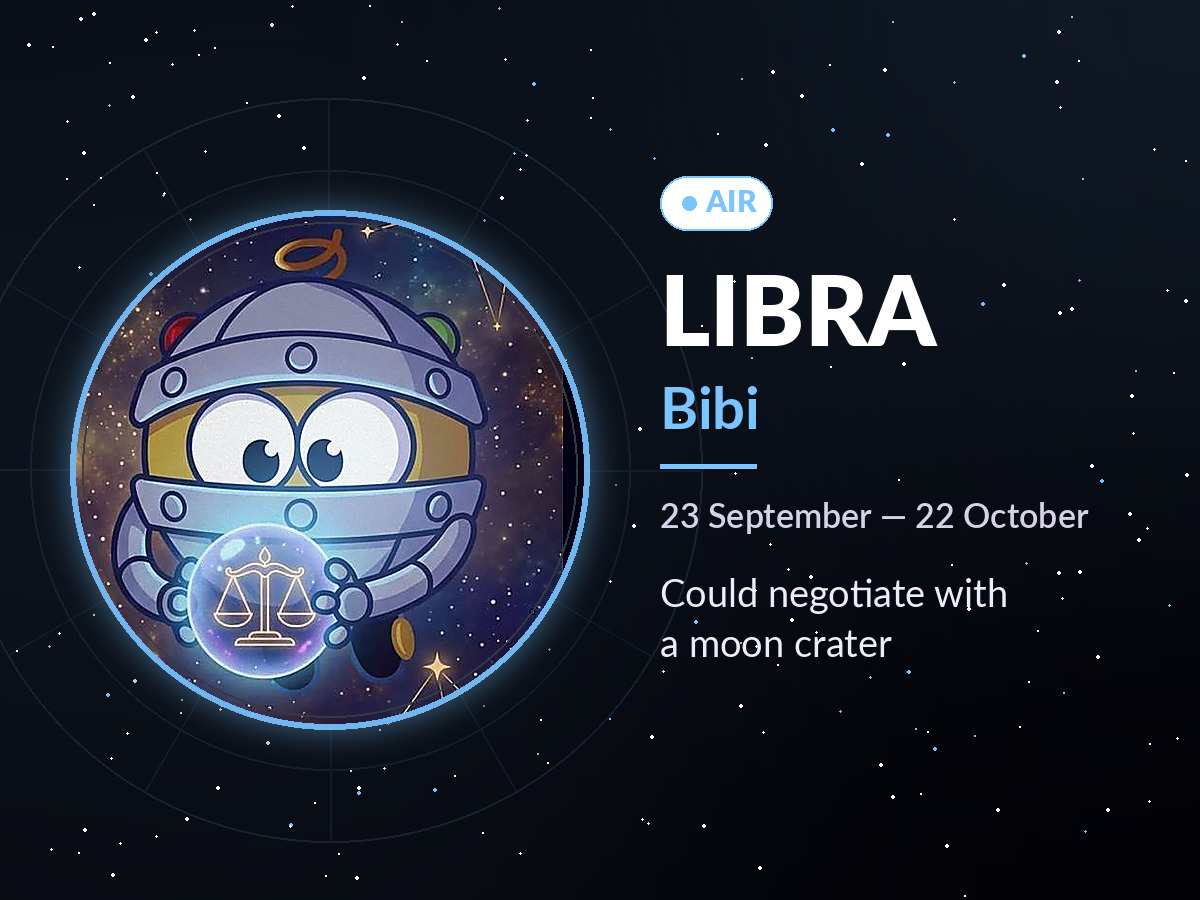 Libra is Bibi: could negotiate with a moon crater