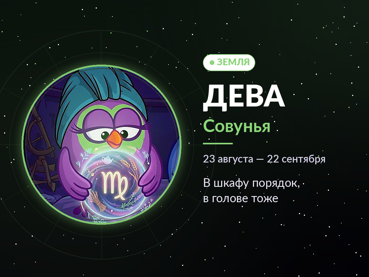 Дева — Совунья: в шкафу порядок, в голове тоже